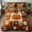 StyleB, variant on Halloween Pumpkin Quilted Bedspread Set 3-Piece Printed Bedding, Soft Fabric Adds Cozy Seasonal Style And Coordinated Comfort, Halloween Coverlet with 2 Pillow Shams StyleH (Cal King SIZE )