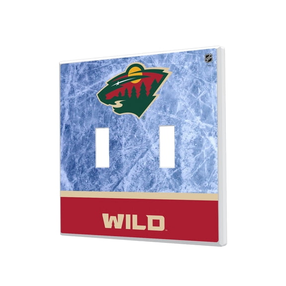 Minnesota Wild Wordmark Double Toggle Lightswitch Plate