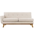 thumbnail image 2 of Modway Engage Mid-Century Modern Upholstered Fabric Left-Arm Loveseat in Beige, 2 of 2