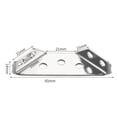 thumbnail image 3 of Kugisaki Support d'Angle Multifonctionnel en Acier Inoxydable Trois Côtés pour Meubles Tables et Chaises Connecteurs Plateau en Contreplaqué Trapézoïdal Suspendu en Liquidation, 3 of 7