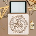 thumbnail image 3 of 4PCS Viking Pattern Stencil 11.8x11.8 inch Viking Dragon Stencil Viking Phoenix Stencil Viking Skull Stencil Viking Knot Stencil Viking Theme Stencil for Painting on Wall Wood Fabric, 3 of 7