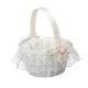 thumbnail image 5 of Cesta de Boda Cesta de Niña de Flores Hermosa Cesta de Flores Pequeña Portátil Pajarita de para Ocasiones Especiales Cumpleaños Mar, 5 of 8