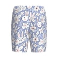 thumbnail image 4 of Yiaed Rabbit And Floral for Men's Soft Sleep Pajama Short Lounging Pajama Shorts-XX-Large, 4 of 8