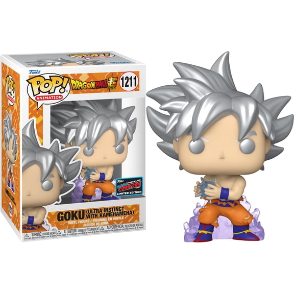 Collectible Funko POP! Animation: DragonBall Z - Goku (Ultra Instinct w/ Kamehameha)(2022 NYCC) #1211