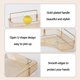 thumbnail image 2 of Organizador de esquina para baño Shuang Qing de 2 niveles, plástico ABS dorado, 2 of 6