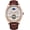 Brown Leather - Rose gold White, variant on Luxury Men's Watches Multifunction Automatic Self-Wind Black with Brown Leather Band Skeleton Watch