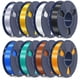 thumbnail image 1 of Filamento para impresora 3D SUNLU PLA Silk, 1,75 mm, 250 g, 8 rollos, 1 of 9