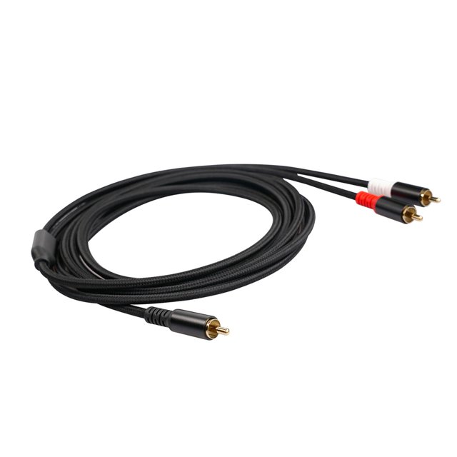 Cable De Audio Dual Aleación De Aluminio Y Adaptador Conector Extensión Cor Para Mezclador, Amplificador, Tarjeta De Sonido, Altavoz Acto