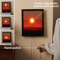 thumbnail image 4 of Wall-Mounted Sunset Atmosphere Light, Rechargeable Sunset Projection Lamp with Lift Control, for Bedroom Living Room Party, 4 of 11