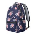 thumbnail image 2 of Pioneer Flower Floral Print Pattern Backpack for School, Cute School Bag with Adjustable Shoulder Straps and Padded Back, 15.3"x11"x7.1", 2 of 5