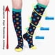 thumbnail image 5 of 3 pares de calcetines de compresión para mujer y hombre, 20-30 mmHg, medias de compresión navideñas, 5 of 7