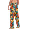 thumbnail image 3 of FORMRS Mens Pajama Pants with Pockets Sleepwear Lounge Bottoms Sizes S-2XL, Blooming Flowers, 3 of 7