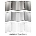thumbnail image 6 of Petmaker Wooden Freestanding Pet Gate, 4 Panel, Brown, 24"H, 6 of 8