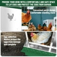 thumbnail image 4 of Cajas Nido para Gallinas, Caja Metálica con 10 Compartimentos, Percha, Tapa Segura, Versátil para Montaje en Pared, 4 of 7