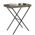 thumbnail image 2 of vidaXL Folding Tray Table Grey 65x40x75 cm Poly Rattan, 2 of 5