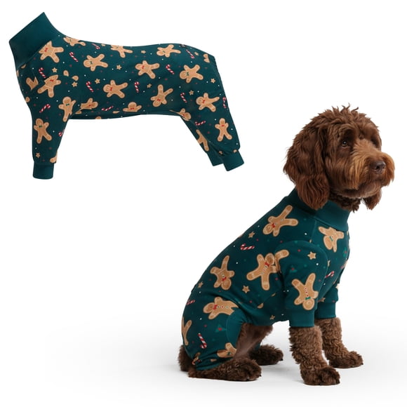 Pijama para perro Spark Paws Christmas Recovery Traje Gingerbread 2XL