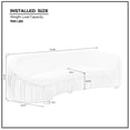 thumbnail image 3 of Kevinplus 4-Seat  Modern Design Curved Shaped Sofa Couch for Living Room, Apartment,Orange, No Need to Assembly, 3 of 12