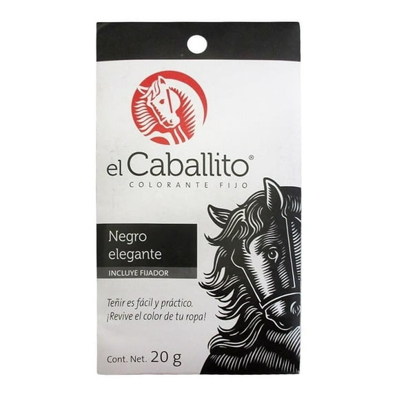 Colorante para telas El Caballito   negro elegante 20 g