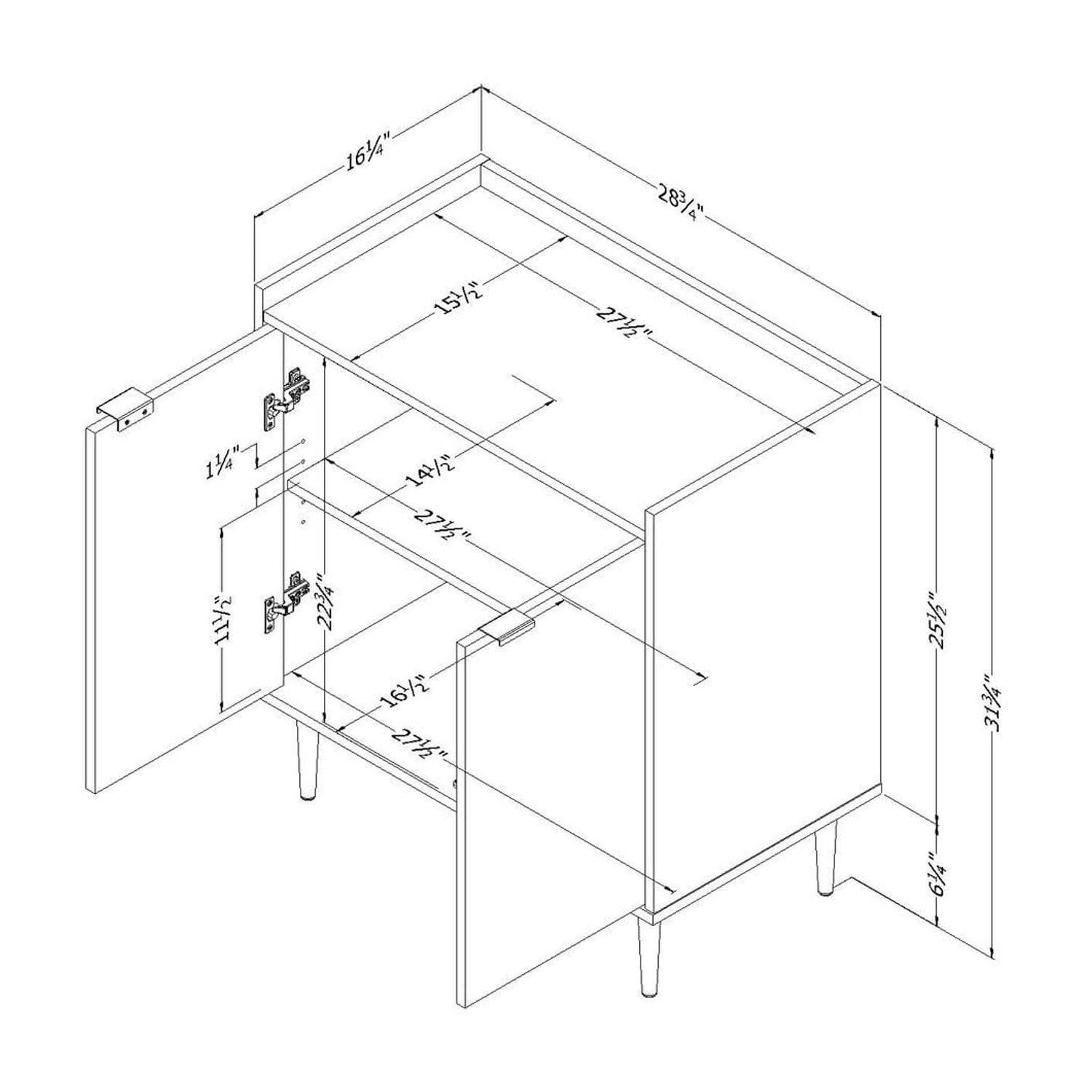 Armoire de rangement avec 2 portes de la collection Hype South Shore
