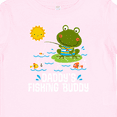 thumbnail image 4 of Inktastic Daddys Fishing Buddy Cute Frog Boys or Girls Baby T-Shirt, 4 of 5