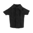 thumbnail image 2 of Camisa de manga corta a escala 1/12, informal de moda para cosplay, ropa elegante en miniatura a la moda para figuras femeninas de 6 pulgadas, negro, 2 of 8