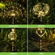 thumbnail image 3 of Kuymtek 2 uds 125LED fuegos artificiales solares luz de diente de león decoración de jardín al aire libre (cálido), 3 of 9