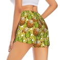 thumbnail image 3 of Goofa Tropical Summer Fruit Printed Women 2 in 1 Running Shorts,Quick Dry Athletic Workout Shorts,High Waisted Athletic Shorts with Liner Pockets-, 3 of 9