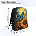 thumbnail image 4 of Balery Colorful Cloud Butterfly Sunflower Mochila - Mochila Estilosa y Duradera para Laptop de 15 Pulgadas con Tela Oxford Impermeable, 4 of 8