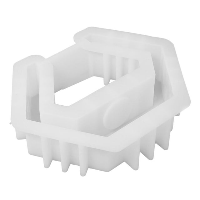 Portavelas de silicona para modelar, herramienta para hacer modelos, herramienta para hacer velas, quemador de fusión Molde hexagonal
