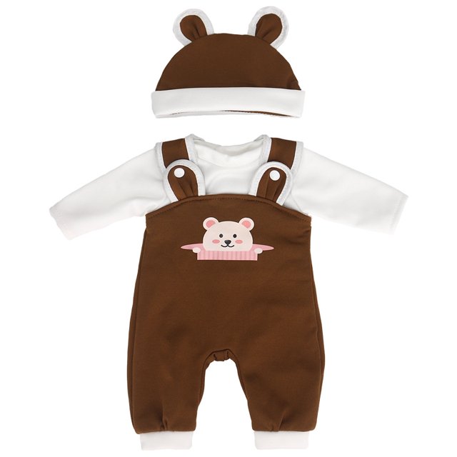 Ropa para muñecas de 18 pulgadas adecuada para niñas bebés, mono de otoño e invierno, serie de lana, ropa cálida y suave