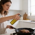 thumbnail image 4 of Oil Sprayer for Cooking Light-Proof Olive Oil Sprayer Mister with Scale, 100ml Olive Oil Spray Bottle 304 Stainless Steel Black Head for Air Fryer Salad BBQ Baking Kitchen Gadgets, 4 of 4