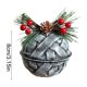 thumbnail image 3 of xihome Juego de 3 adornos colgantes navideños de campanas con textura de hierro vintage para decorar el rbol., 3 of 6