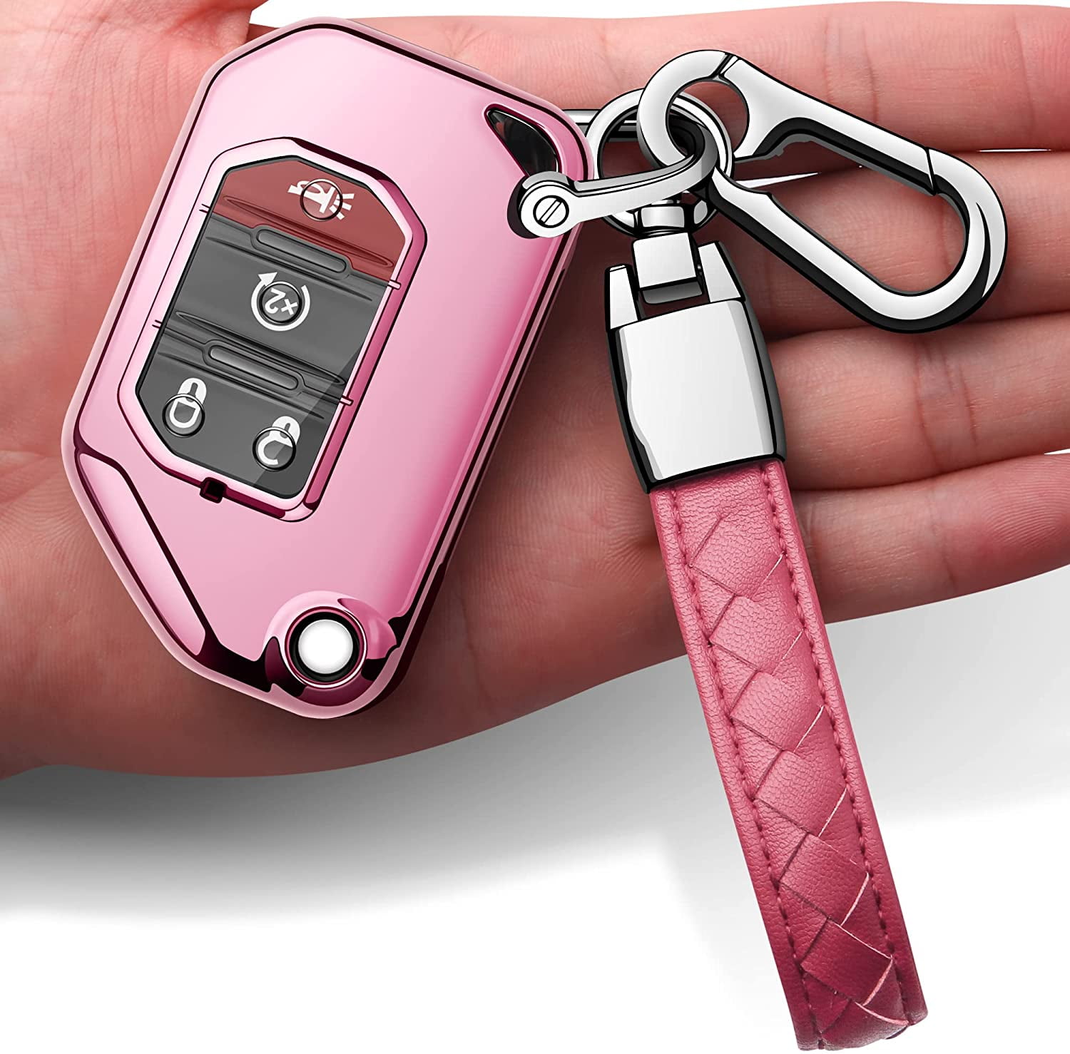 Red TPU Key Fob Cover For Jeep 2020 Gladiator JT Sahara JLU 2018-2021 Wrangler JL JLU Rubicon Accessories Shell Case Keychain Bag Price In UAE | Amazon UAE