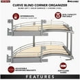 thumbnail image 4 of Rev-A-Shelf 582-18-LMP Contemporary 35-3/4"W Two Tier Curve Arc Lazy Susan Style Pull Out, 4 of 5