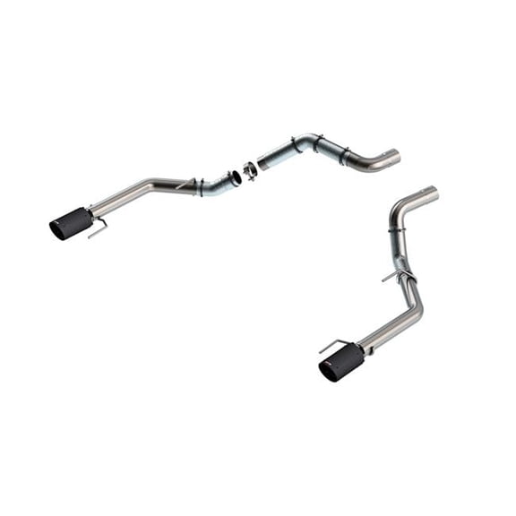 Borla 60727CFBA 3 in. Connection Pipe with 4.5 in. Tip - Carbon Fiber Black Anodized