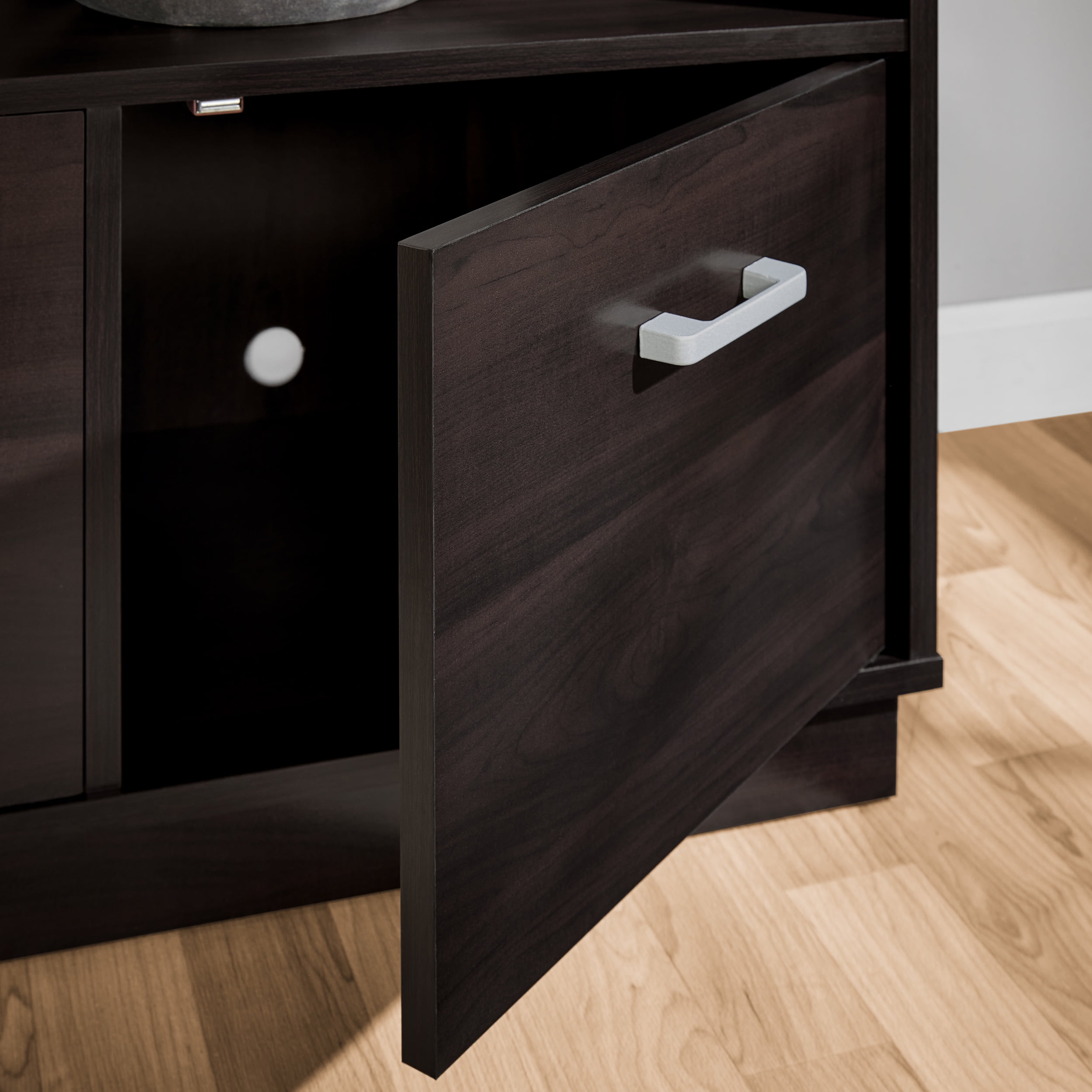Mainstays 3-Door TV Stand Console for TVs up to 50", Espresso Finish