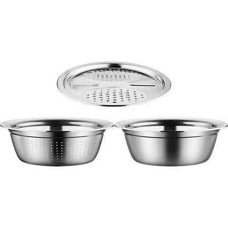 

Stainless Steel Basin Fine Mesh Basket Ginger Grater Basket Household New 28cm