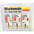 thumbnail image 1 of Worksmith 3-Piece 13, 9 &11 Step Drill Bits Titanium Nitride Finish, 1 of 2