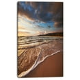 thumbnail image 2 of Cloudy Sky over Wide Seashore - Large Seashore Canvas Print, 2 of 3
