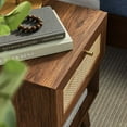 thumbnail image 4 of Modway Soma 1-Drawer Rattan MDF and Particleboard Nightstand in Walnut, 4 of 7