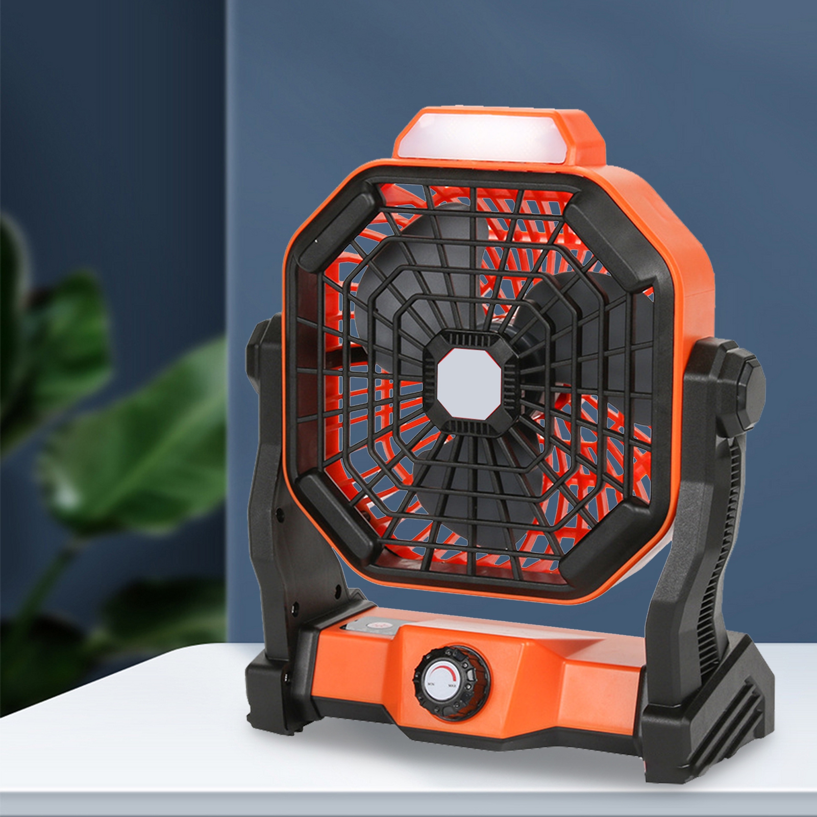 Xeyise Tents Fan 2-in-1 Portable Lightweight USB Rechargeable LED Lamp Fan Light for Daily Life