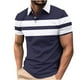thumbnail image 2 of Blusa y camisa de manga corta con cuello vuelto Camisa casual de manga corta para hombre con cuello de manga corta estampado Top/camisa para hombre Tops para hombre, 2 of 5