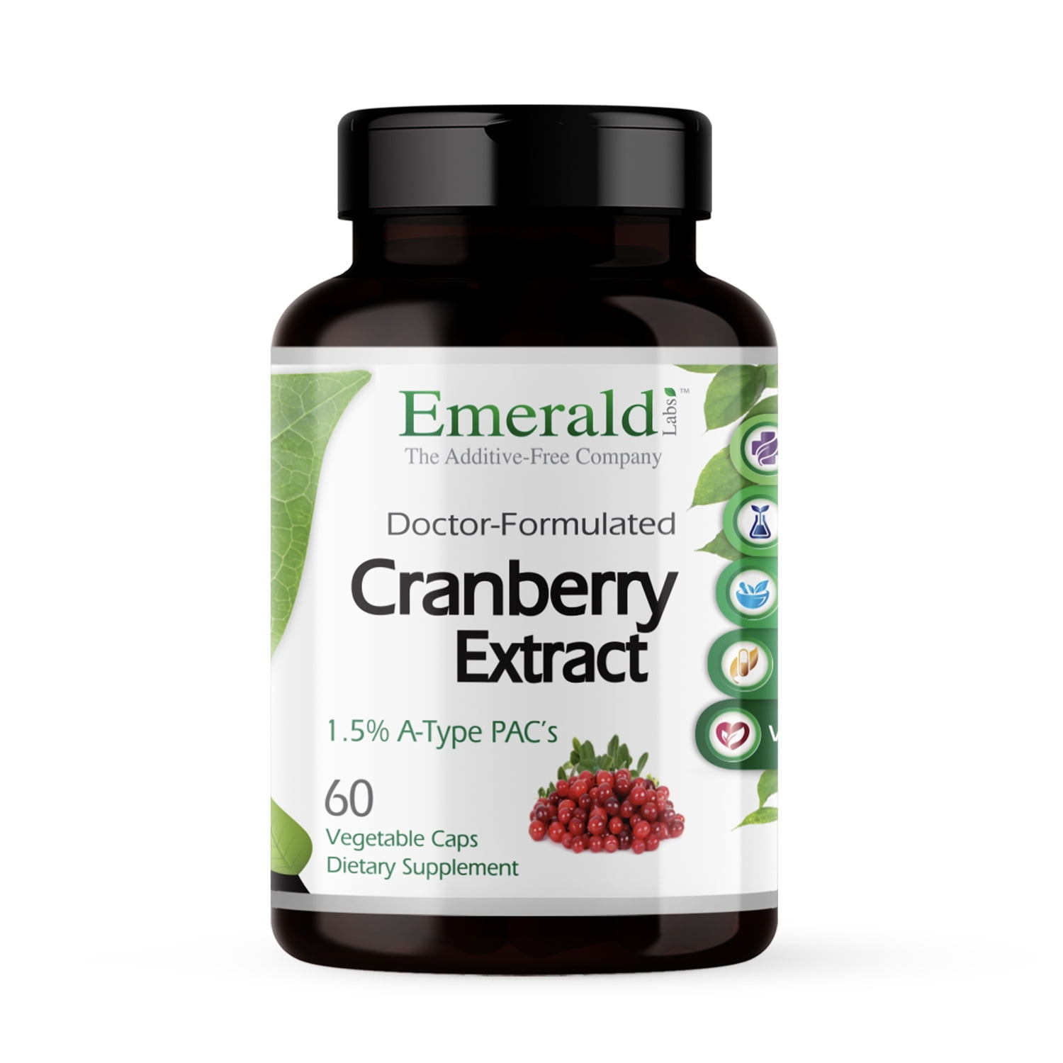 Emerald Labs Cranberry Extract - Supports Urinary Tract Health, Stomach/Digestive Health, Circulatory Health Support - 60 Vegetable Capsules