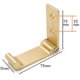 thumbnail image 3 of 5 Pieces Folding Hooks Wall Mounted Towel Hooks Clothes Hooks 90 Foldable Solid Aluminum Hooks with Stainless Steel Screws Suitable for Changing Room, 3 of 5
