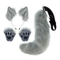thumbnail image 1 of Conjunto de Orejas y Cola Salvador Diadema Felpa Gris, 1 of 9