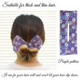 thumbnail image 3 of Diadema Con Estampado Floral Para Mujer, Accesorios Para El Cabello, Anillo Para El Cabello Con Medio Moño Para Salidas Deportivas Diarias, Playas Vogacara CE007918-02, 3 of 6