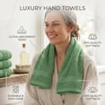 thumbnail image 4 of RIVERSIDE Hand Towel 6 Pack 16x28 Soft and Quick Dry Cotton Towels for Home Gym & Spa - Sage, 4 of 8