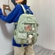 thumbnail image 4 of Bolsa Mochila para mujer escolares lindos de moda Nylon con pasador colgante de felpa (verde) Ndcxsfigh  Para Estrenar, 4 of 9