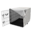 thumbnail image 3 of Anchor Dog Crate Cover, Anchors and Colored Hearts Sailor Holiday Escape Seaside Explore Life, Easy to Use Pet Kennel Cover Small Dogs Puppies Kittens, 7 Sizes, Eggshell Charcoal Grey, by Ambesonne, 3 of 6