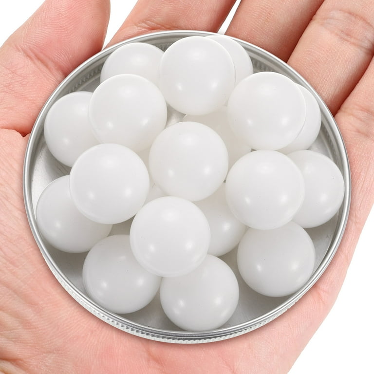 10-Pack 17mm Delrin (POM) Solid Plastic Bearing Balls – High Strength, Low Friction, For Models, Crafts & More
